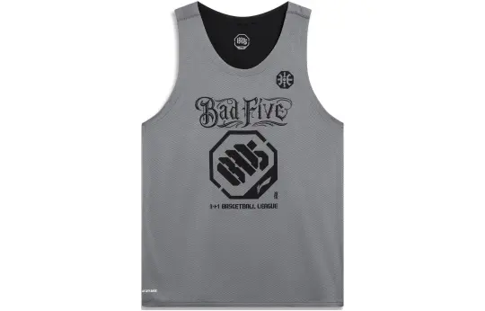 Li Ning x Mitchell Ness Basketball Jersey Men's Shark Gray Black