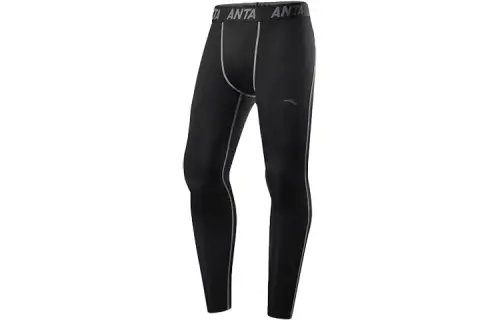 Anta Variety Training Collection Training Fleece Lined Workout Pants Sports Pants Men's Basic Black