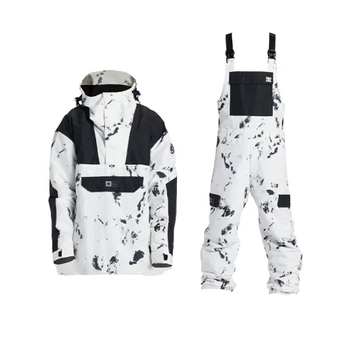 Dc shoes, travel windproof keep warm hoody, jacket, ski overall, ski suit, set for men and women