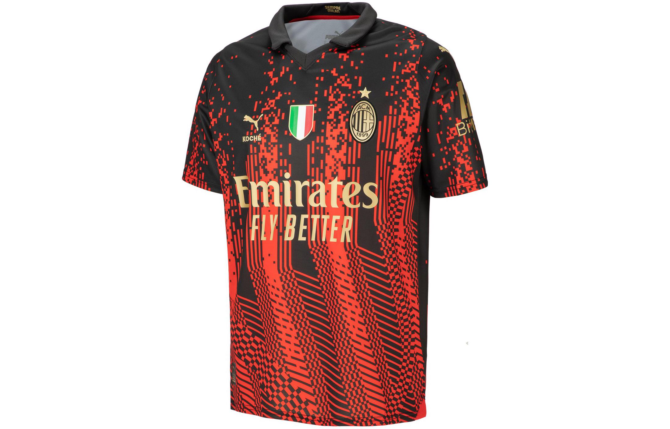 PUMA ACM X KOCHE Soccer Jerseys Men’s Flame Red Black Moderate Straight Fit