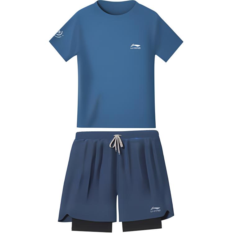 Li Ning Men’s Swimwear Men’s Blue Gray