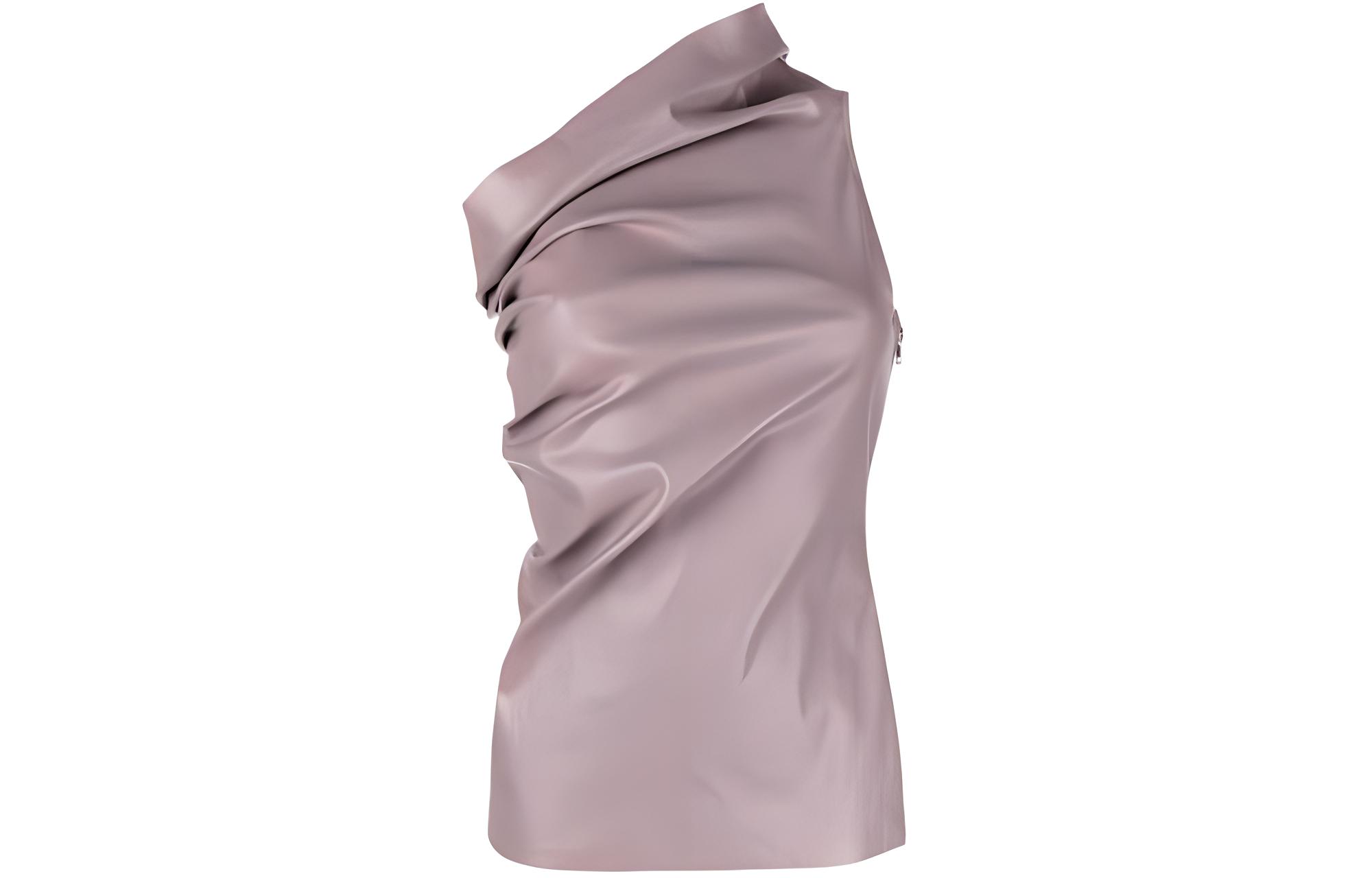 RICK OWENS Athena One shoulder Tank Top
