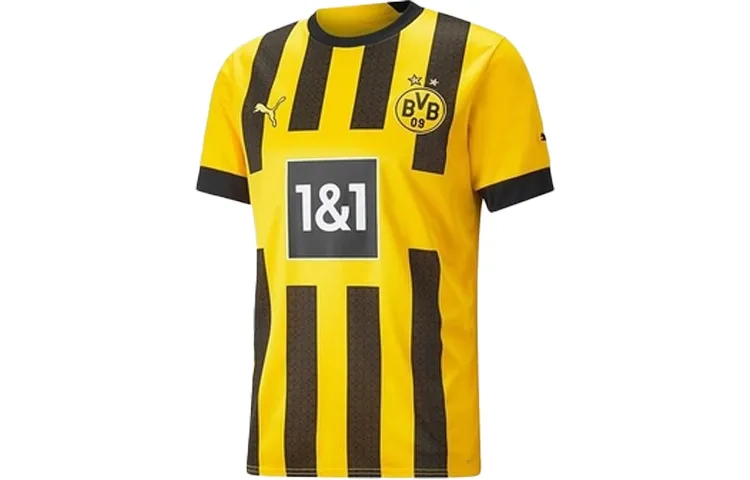 PUMA Borussia Dortmund Soccer Jersey Fan Edition Men's Yellow