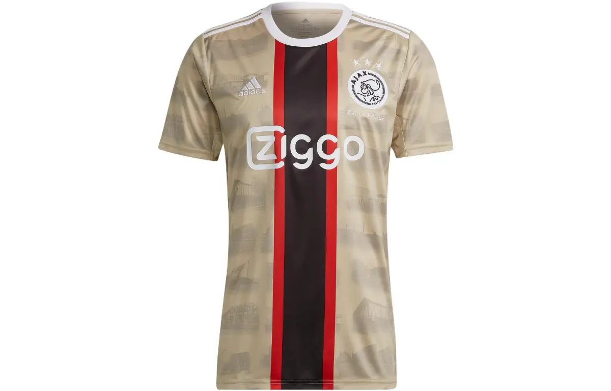 Adidas x Daily Paper Ajax Soccer Jersey Fan Edition Men's Grassland Brown