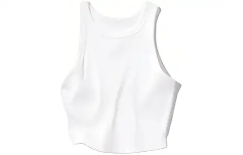 UNIQLO Tank Tops Women's White Crew Neck Moderate Other