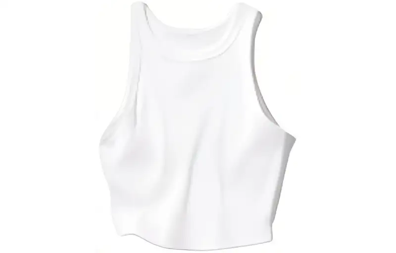UNIQLO Tank Tops Women's White Crew Neck Moderate Other