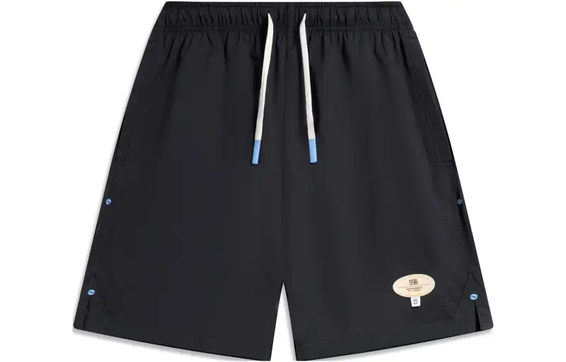 Li Ning Badfive Seven Cities Alliance, Shanghai HOOD Casual Shorts Men's Black