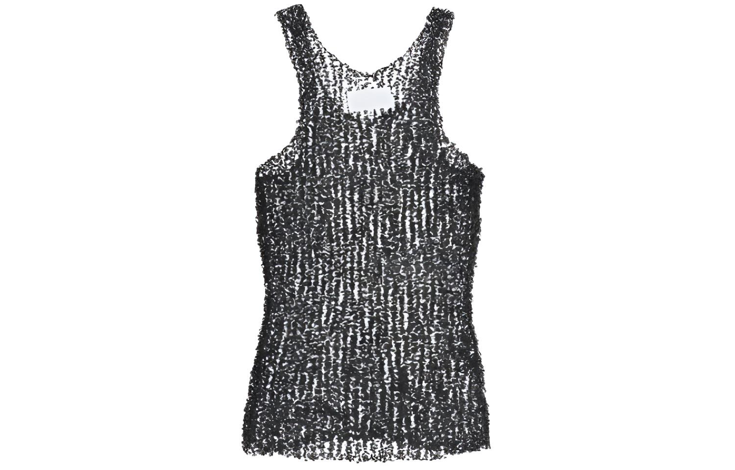 Женская майка Maison Margiela (черная)