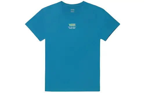 Vans T Shirts Women's Blue Crew Neck Moderate Straight Fit