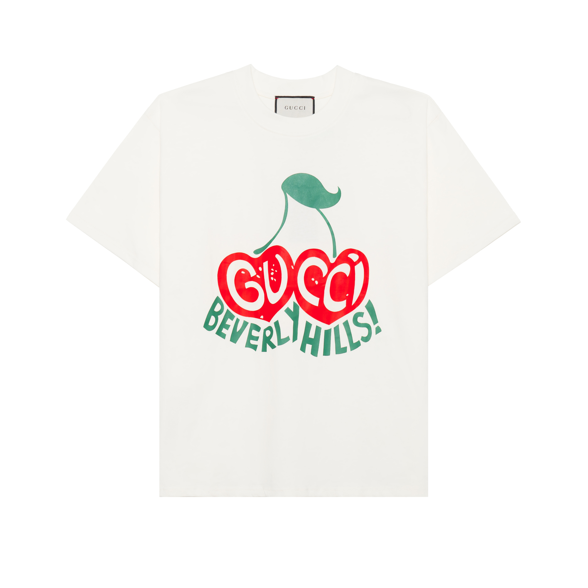 Женская футболка Gucci Logo T-shirt (оф-вайт)