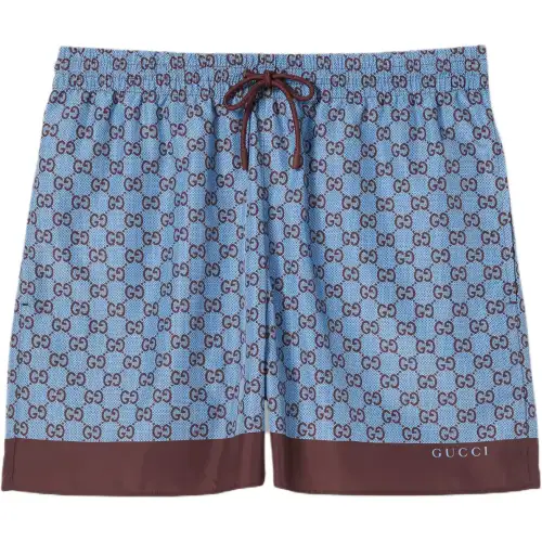 GUCCI Printed Poplin Tech Swim Shorts