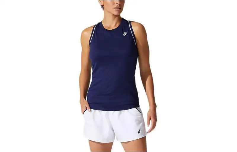 Asics Piping Tank Tank Tops Women's Blue