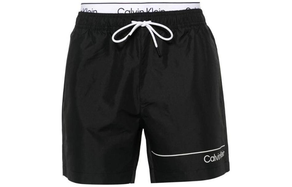 Calvin Klein Double-waistband Swim Shorts
