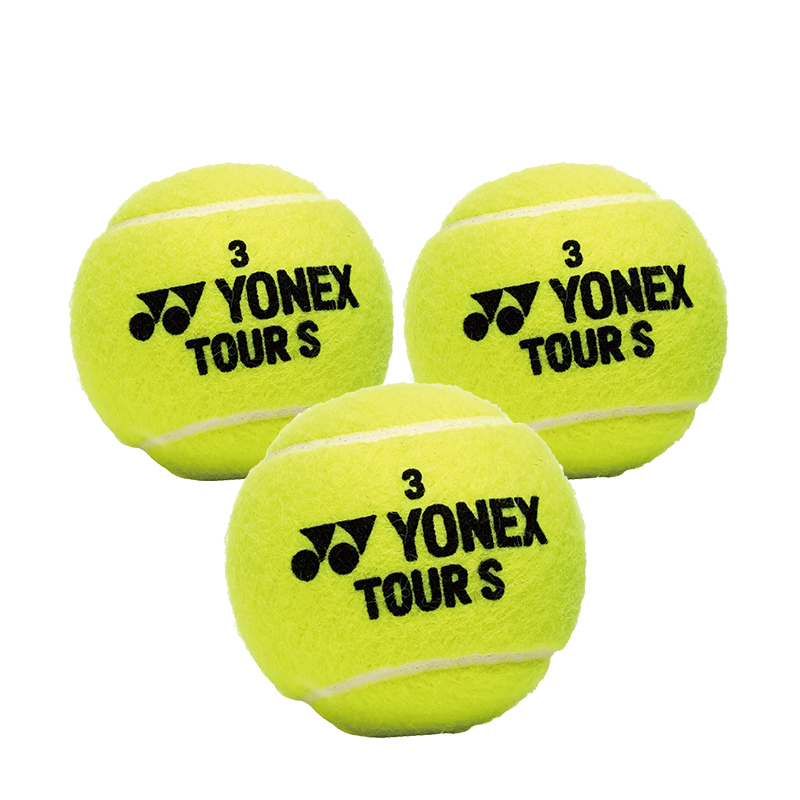 YONEX TOUR S Tennis Balls Nylon, Polyester, Wool Training Ball Yellow