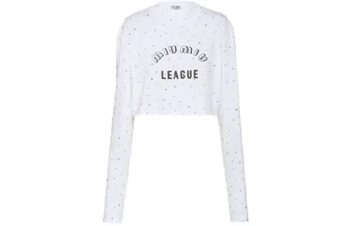 MIU MIU Crop Tops Women's White