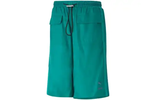 PUMA Casual Shorts Unisex Dark Lake Green Moderate