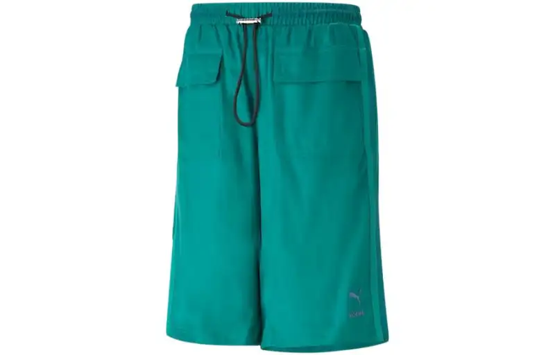 PUMA Casual Shorts Unisex Dark Lake Green Moderate