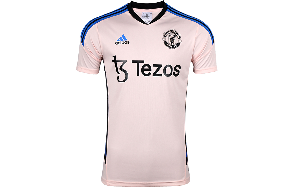 Adidas Manchester United Soccer Jerseys Men’s Ice Crystal Pink Moderate Straight Fit