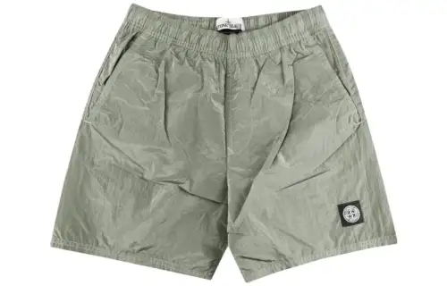 STONE ISLAND Casual Shorts Men's Light Green Moderate