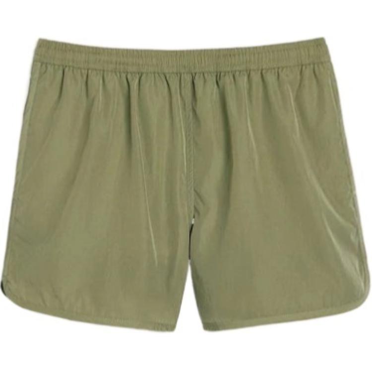 Ami Logo Plaque Elasticated Waistband Swim Shorts