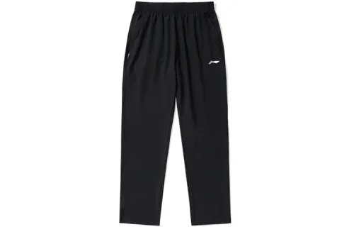 Li Ning Training Series Knitted Fabric Sports Pants Men's Black