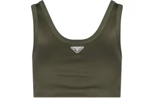 PRADA Tank Tops Women's Green Moderate