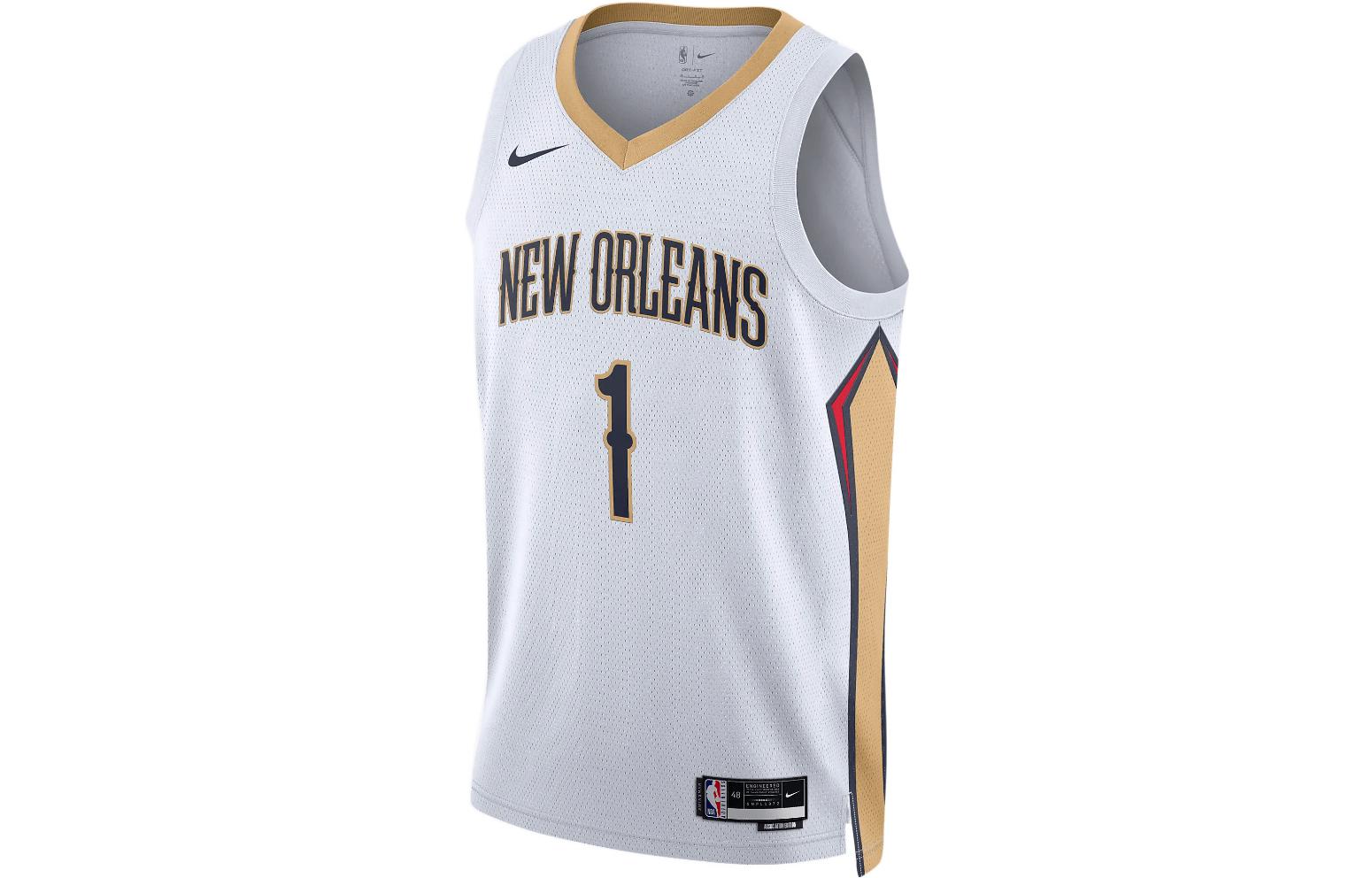 Nike Basketball Jerseys Unisex White Moderate Straight Fit