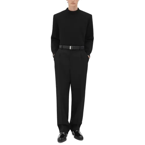 Bottega Veneta Pleated Straight Leg Trousers