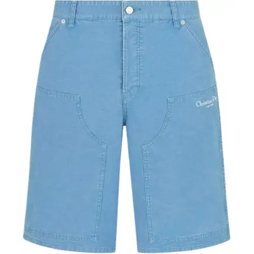 Dior Logo Embroidered Bermuda Shorts