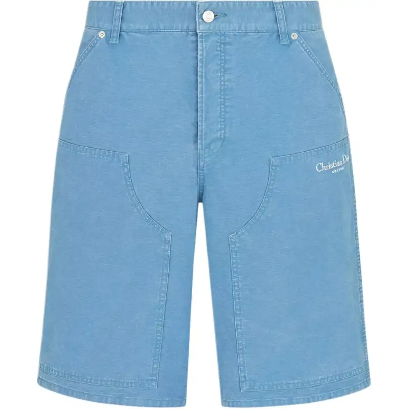 Dior Logo Embroidered Bermuda Shorts