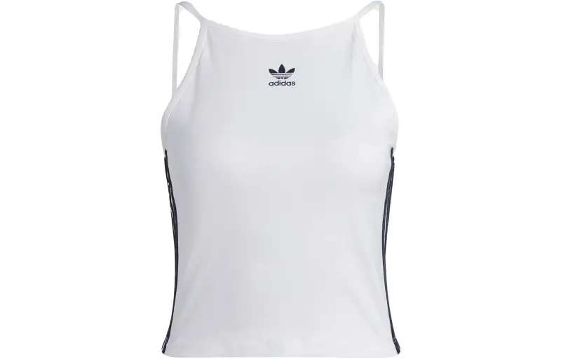 Adidas originals Clover Adicolor Classics Tank Top Letter Logo Logo Three Stripes Sports Camisole Women's White