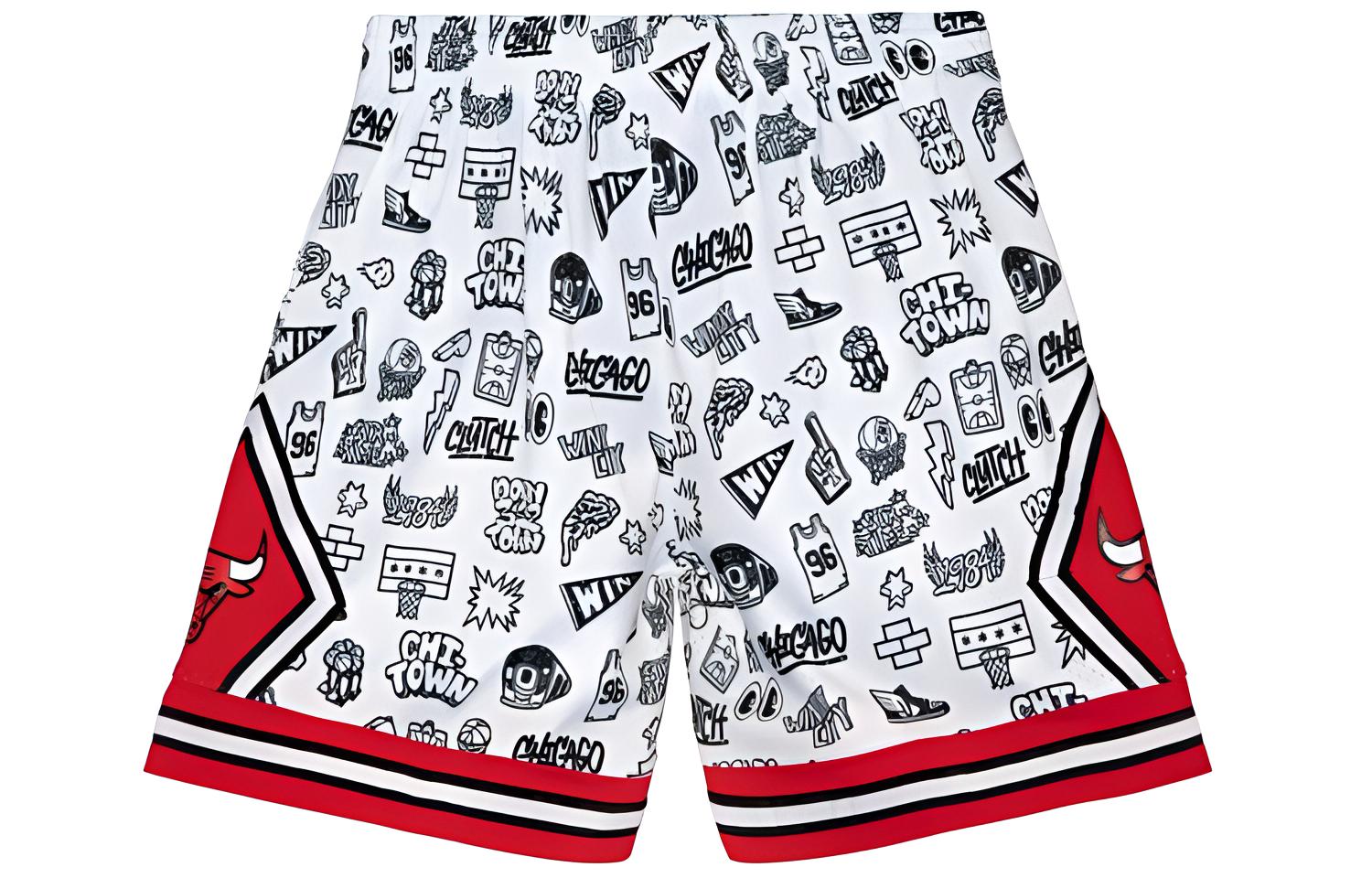 Mitchell & Ness X Nba Chicago Bulls 1997 Doodle Swingman Shorts