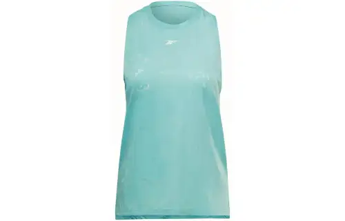 Reebok Tank Tops Women's Cyan Crew Neck Moderate Other