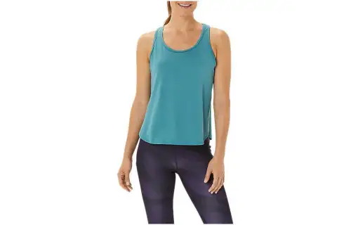 ASICS Tank Tops Women's Blue Crew Neck Moderate Other