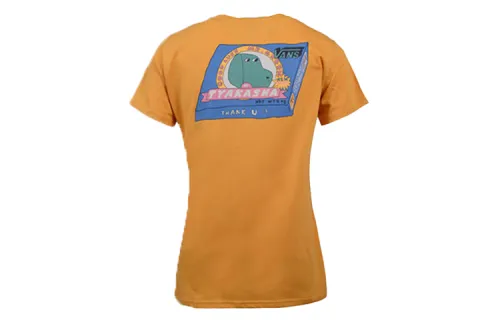 Vans T Shirts Women's Yellow Crew Neck Moderate Other