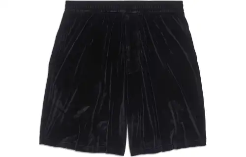 Balenciaga Casual Shorts Men's Black Moderate
