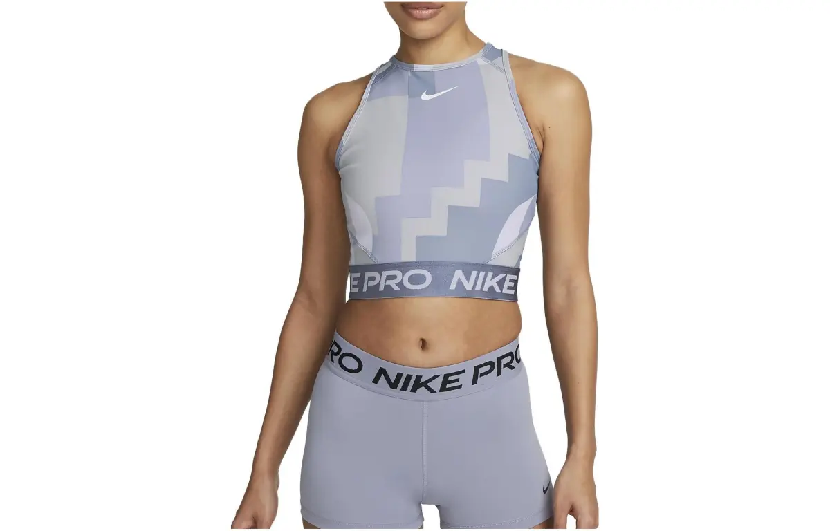 Nike Tank Tops Women's Purple Crew Neck Moderate Nipped-in Waist