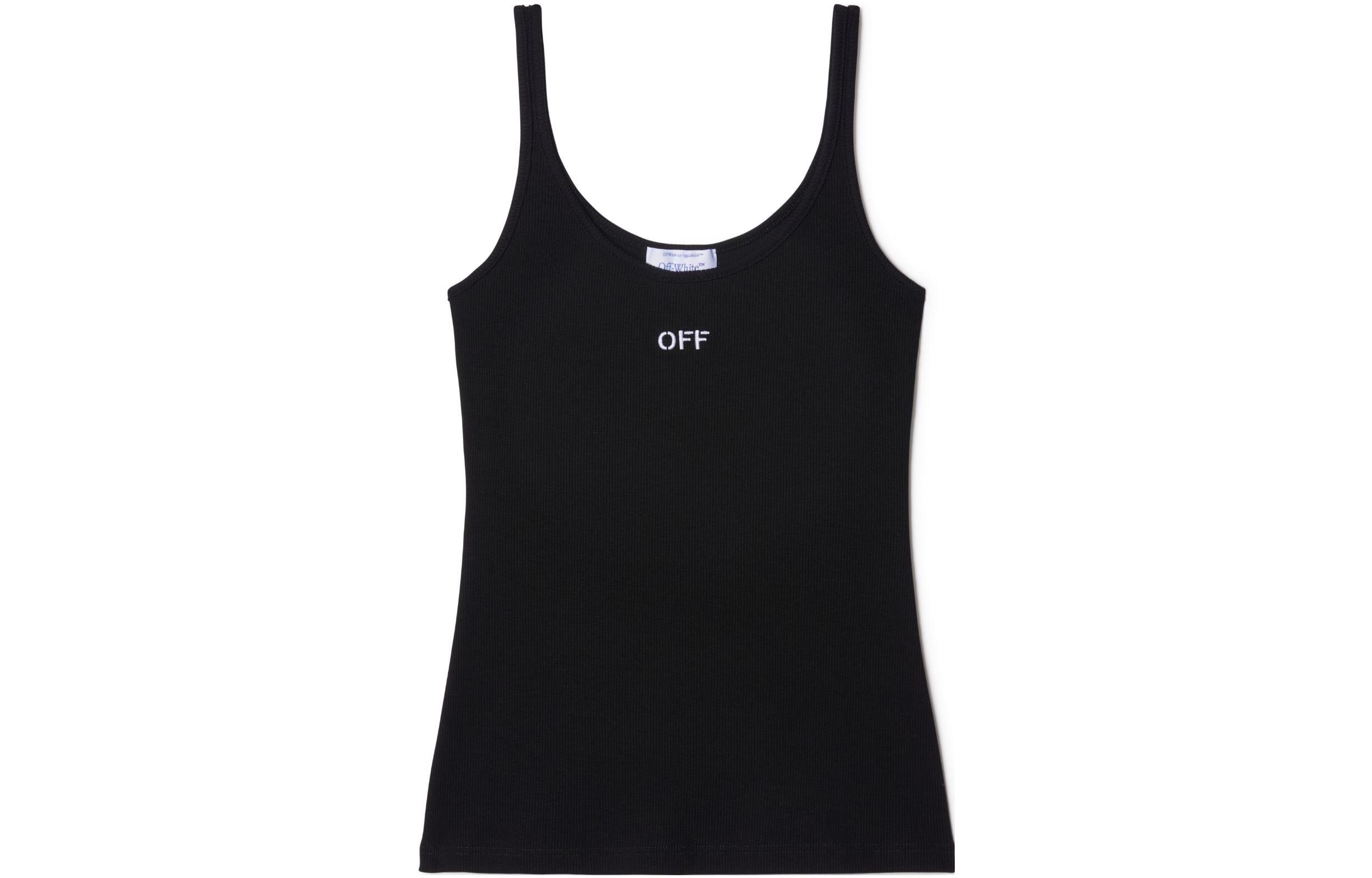 OFF-WHITE Off Stamp ribbed-knit tank top