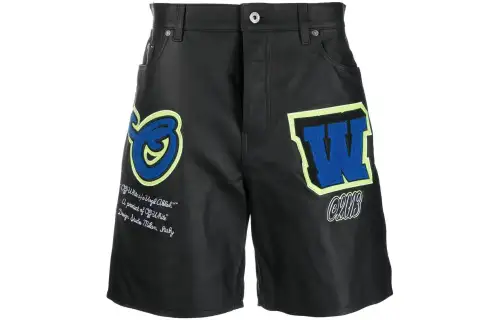 OFF WHITE Casual Shorts Men's Black Moderate