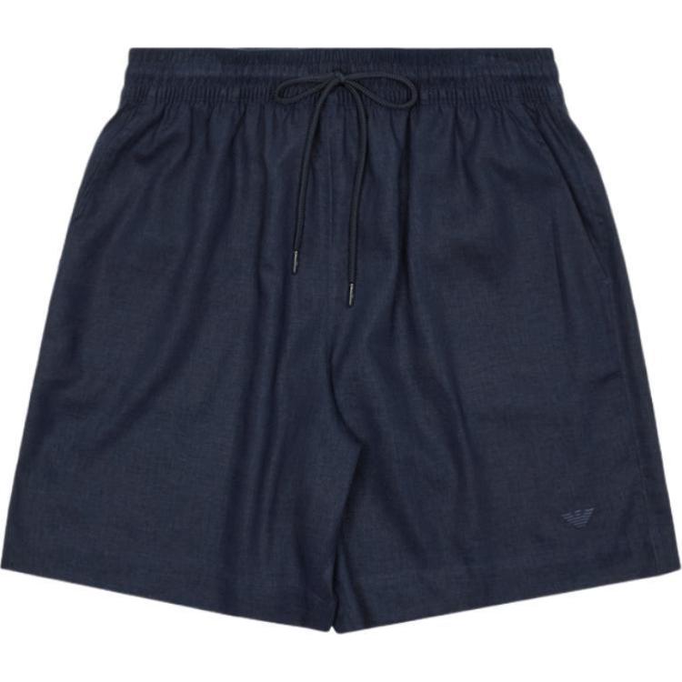 EMPORIO ARMANI Logo Embroidered Drawstring Shorts
