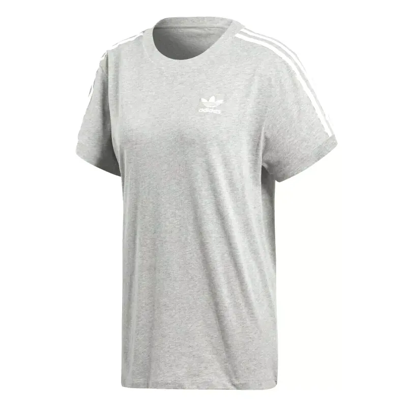 Adidas Originals striped overarm logo T-shirt