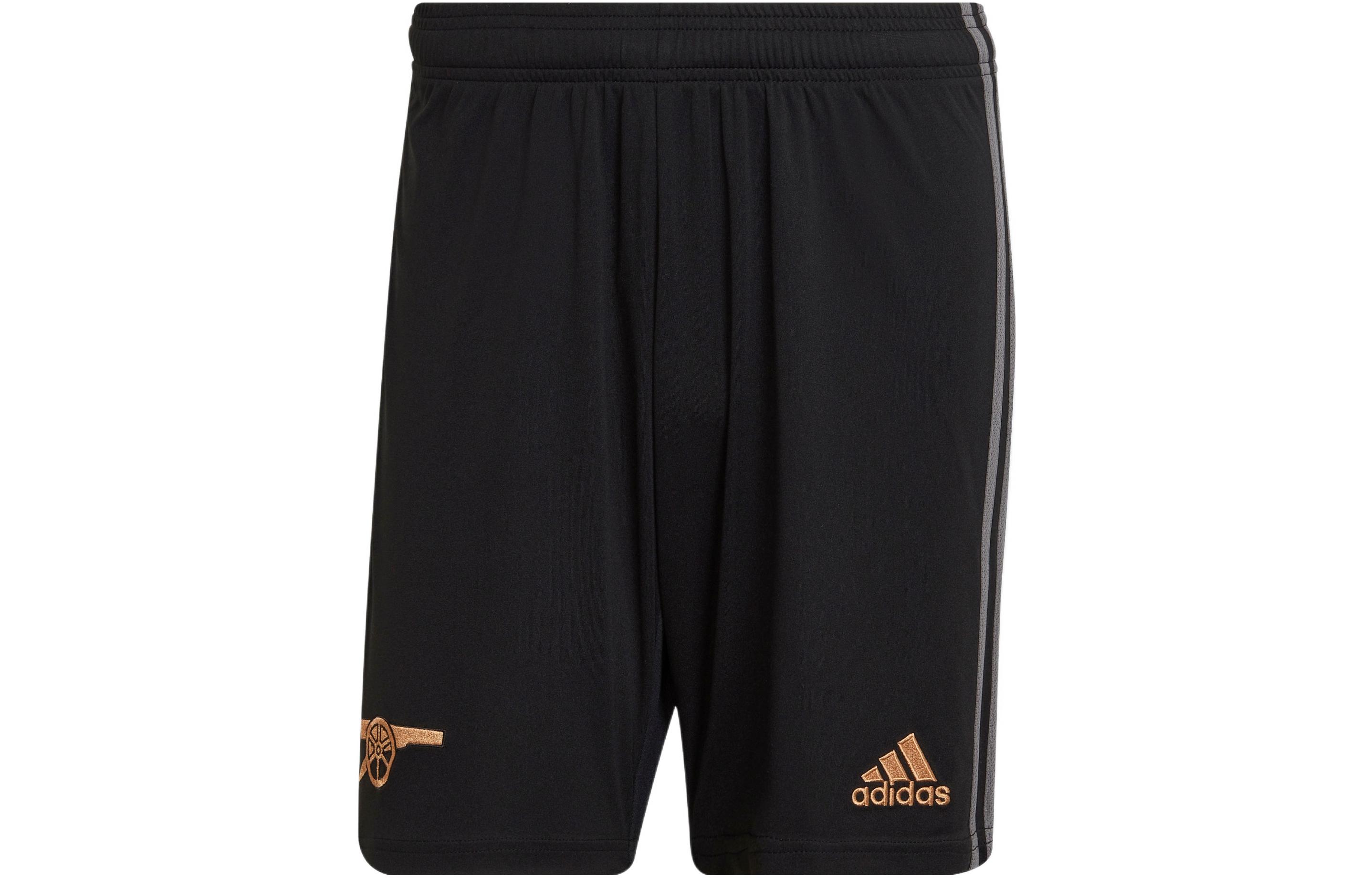 Adidas Arsenal Soccer Bottoms Men's Black Moderate Bermuda Shorts