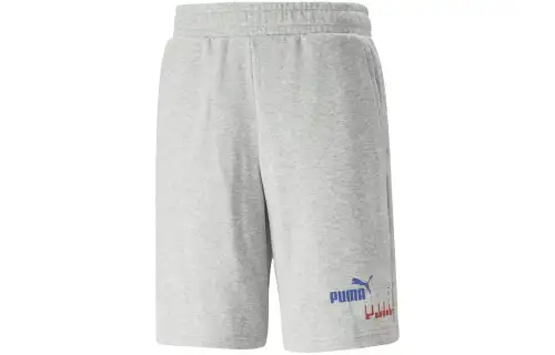 PUMA ESS+LOGO POWER SHORTS 10 TR Casual Shorts Men's Gray