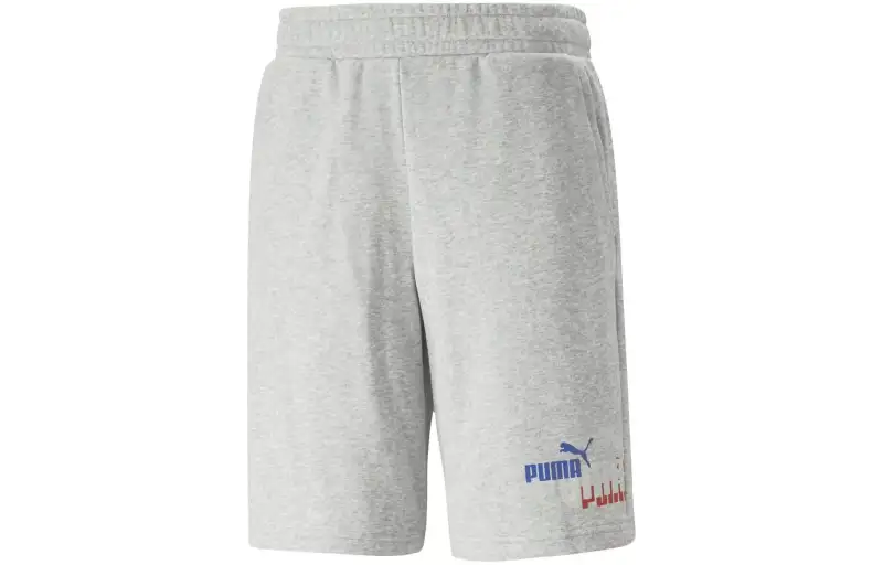 PUMA ESS+LOGO POWER SHORTS 10 TR Casual Shorts Men's Gray