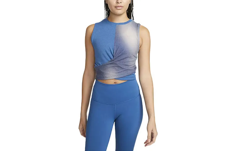 Nike Tank Tops Women's Midnight Marine Blue Crew Neck Moderate Other