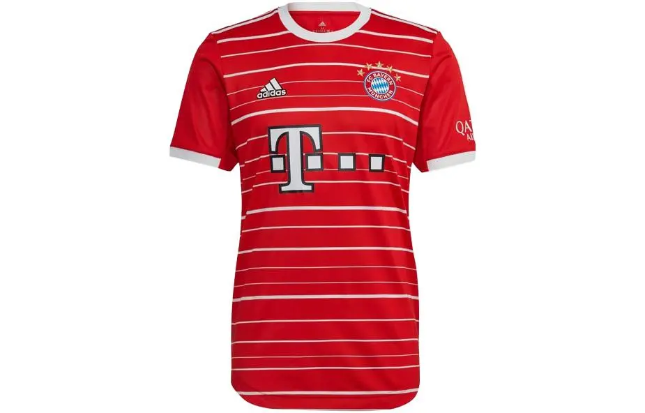 Adidas Bayern Munich Black Soccer Jersey Player Edition Men's Red