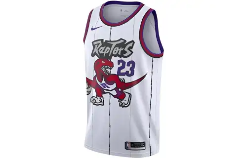 Nike Toronto Raptors NBA VanVleet City Limited SW No. 23 Letter Logo Print Retro Comfortable Quick Dry Breathable Pullover Round Neck Basketball Vest Men's White