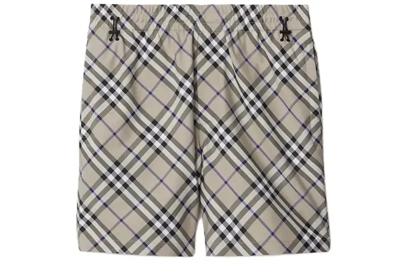 Burberry Equestrian Knight Burberry Check cotton shorts