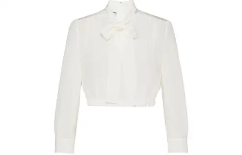 PRADA Crop Tops Women's White Moderate