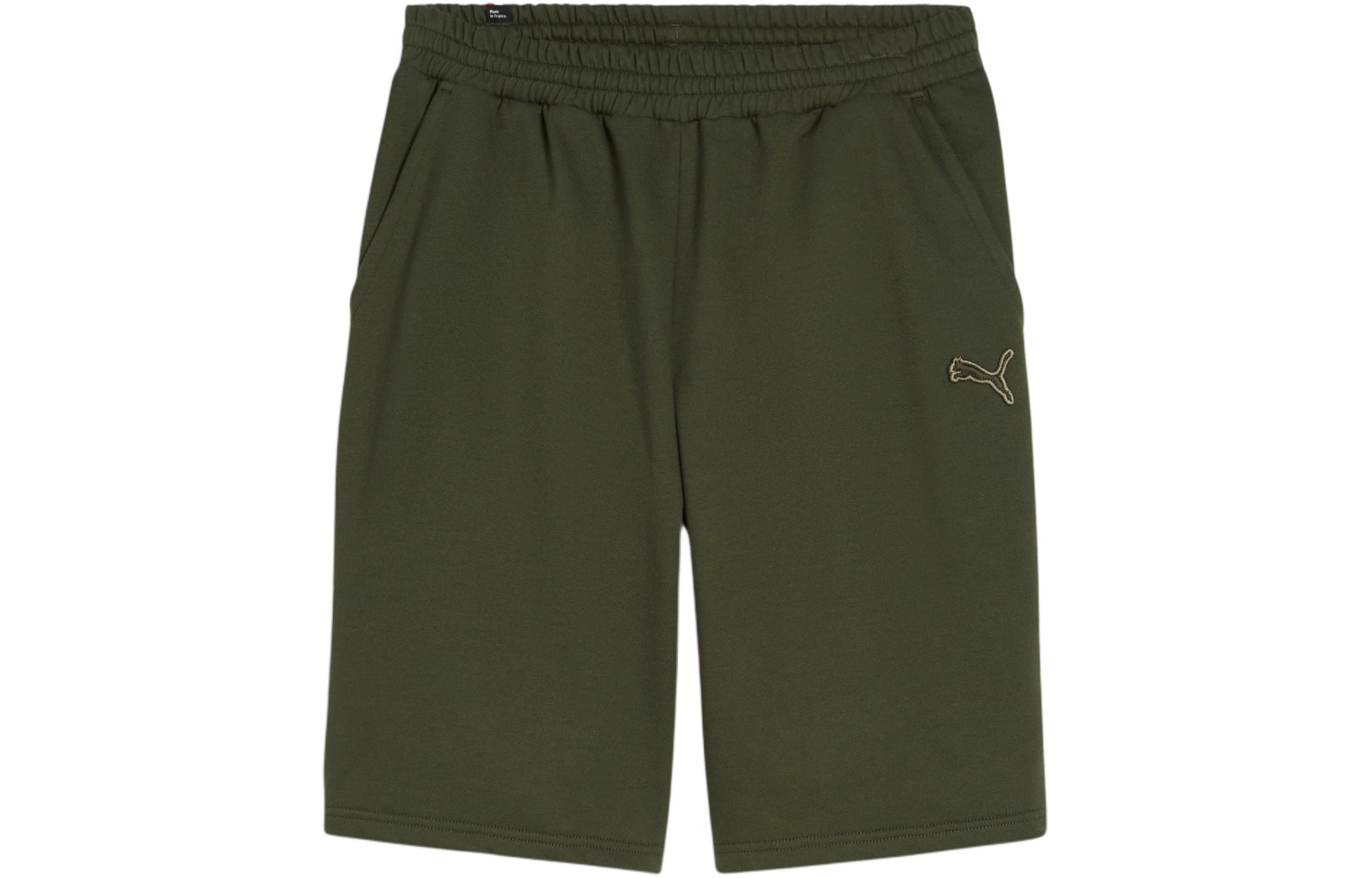 PUMA Short Made In France Casual Shorts Men's Olive Green